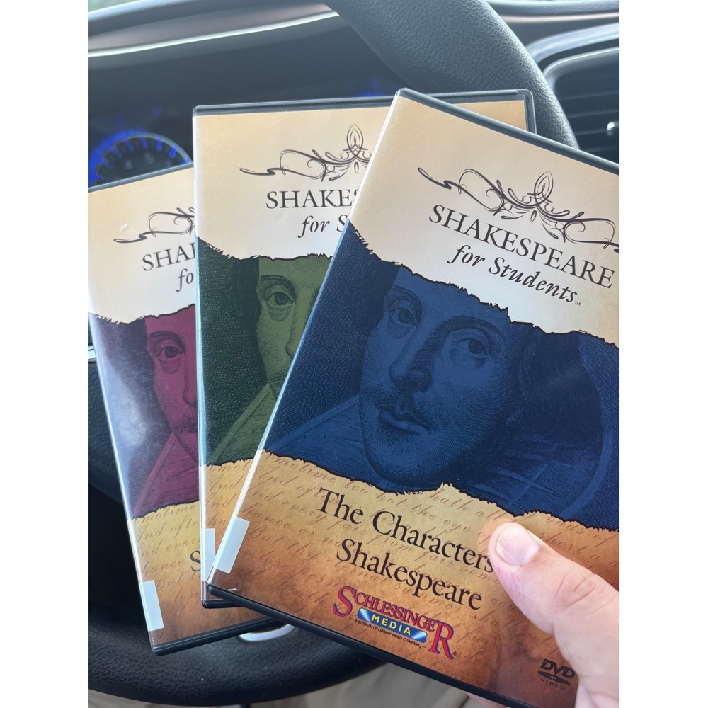 Shakespeare for Students 3 DVD Lot Schlesinger Media Educational Literature